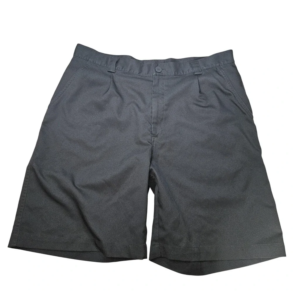 Under Armour Performance Shorts Mens 34R Black Golf Chino Flat Front Lightweight
